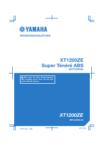 Bedienungsanleitung Yamaha XT1200ZE (2017) Motorrad