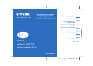 Bedienungsanleitung Yamaha XSR700 (2021) Motorrad