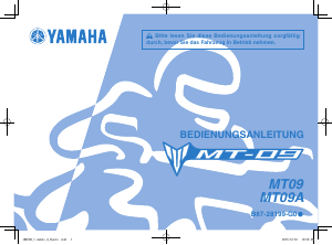 Bedienungsanleitung Yamaha MT09 (2016) Motorrad