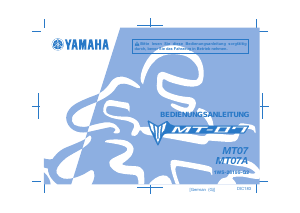 Bedienungsanleitung Yamaha MT07 (2015) Motorrad