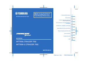 Bedienungsanleitung Yamaha Tracer 700 (2020) Motorrad