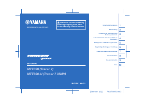 Bedienungsanleitung Yamaha Tracer 700 (2021) Motorrad