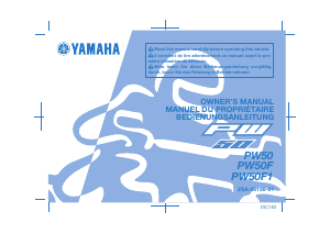 Bedienungsanleitung Yamaha PW50 (2015) Motorrad