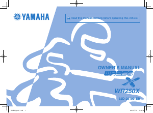 Manual Yamaha WR250X (2014) Motorcycle