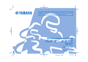 Bedienungsanleitung Yamaha MT07 (2014) Motorrad