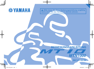Bedienungsanleitung Yamaha MT10 (2018) Motorrad