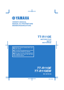 Bedienungsanleitung Yamaha TT-R110E (2021) Motorrad