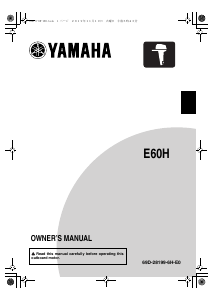 Handleiding Yamaha E60H (2020) Buitenboordmotor