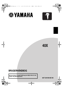 Brugsanvisning Yamaha 40X (2018) Påhængsmotor