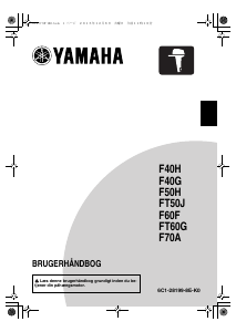 Brugsanvisning Yamaha F70A (2017) Påhængsmotor