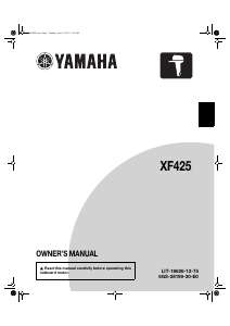 Handleiding Yamaha XF425 (2020) Buitenboordmotor