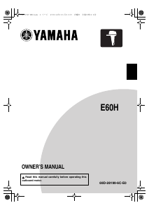 Handleiding Yamaha E60H (2016) Buitenboordmotor