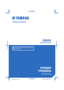 Manual Yamaha X-max 250 (2015) Scooter