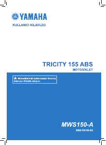 Kullanım kılavuzu Yamaha Tricity (2018) Skuter