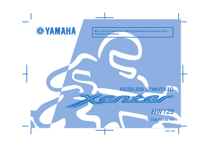 Használati útmutató Yamaha Xenter 125 (2014) Robogó