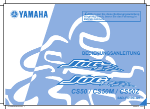 Bedienungsanleitung Yamaha JOG50R (2014) Roller
