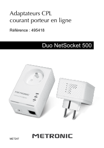 Mode d’emploi Metronic MET247 Adaptateur CPL