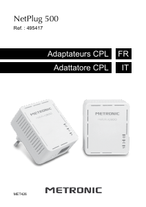 Mode d’emploi Metronic MET426 NetPlug 500 Adaptateur CPL