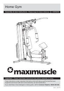 Manual Maximuscle 335/8230 Multi-gym