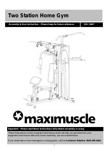 Manual Maximuscle 335/8687 Multi-gym