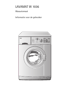 Handleiding AEG LAVW1036 Wasmachine