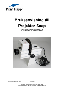 Bruksanvisning Komikapp Snap Projektor