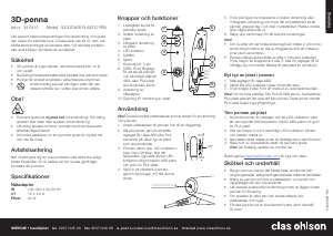 Bruksanvisning Clas Ohlson 38-6415 3D-penna