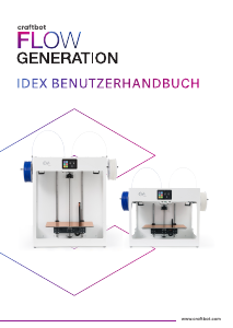 Bedienungsanleitung CraftBot Flow IDEX 3D-Drucker