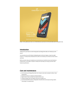 Bedienungsanleitung Energy Sistem Neo Lite Handy