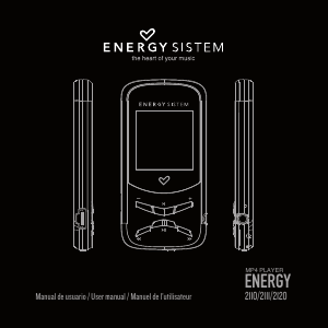 Manual de uso Energy Sistem 2111 Reproductor de Mp3