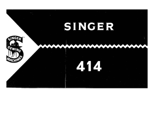 Manual Singer 414 Sewing Machine