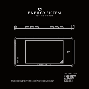 Manual de uso Energy Sistem 6030 Reproductor de Mp3