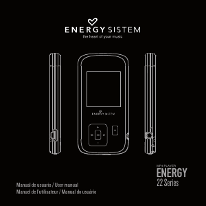 Manual de uso Energy Sistem 2208 Reproductor de Mp3