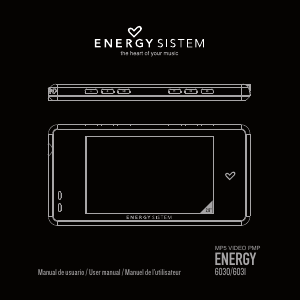 Manual de uso Energy Sistem 6031 Reproductor de Mp3