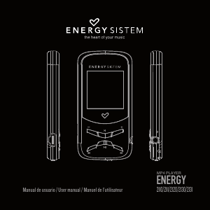 Manual de uso Energy Sistem 2130 Reproductor de Mp3