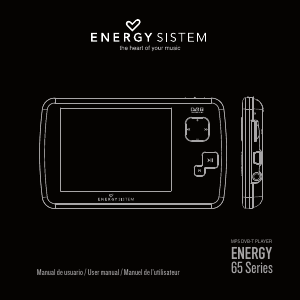 Manual de uso Energy Sistem 6500 Reproductor de Mp3