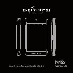 Mode d’emploi Energy Sistem 4030 Lecteur Mp3