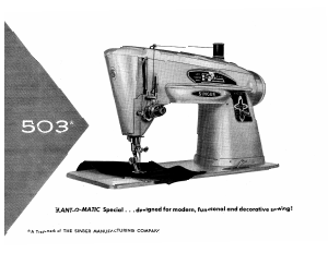 Manual Singer 503 Sewing Machine