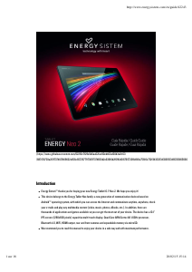 Manual Energy Sistem Neo 2 Tablet