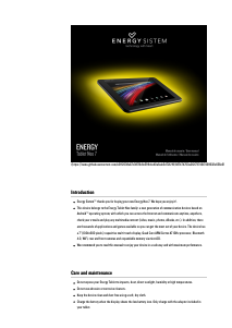 Handleiding Energy Sistem Neo 7 Tablet