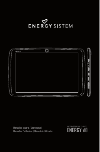 Manual de uso Energy Sistem x10 Tablet