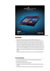 Handleiding Energy Sistem Pro 9 3G Tablet