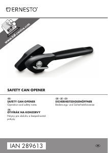 Manual Ernesto IAN 289613 Can Opener