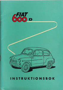 Bruksanvisning Fiat 600D (1961)