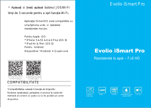 Manual Evolio iSmart Pro Camera de acțiune