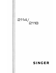 Handleiding Singer 2118 Naaimachine