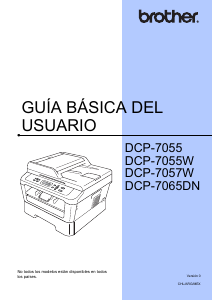 Manual de uso Brother DCP-7055W Impresora multifunción