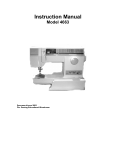 Manual Singer 4663 Sewing Machine