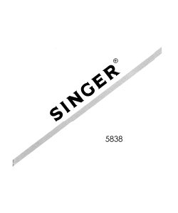 Manual Singer 5838 Sewing Machine