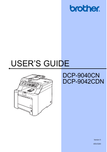Manual Brother DCP-9040CN Multifunctional Printer